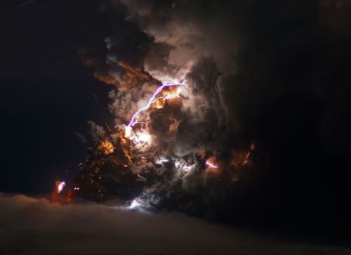 national geographic iceland volcano lightning. A “volcanic lightning storm.”